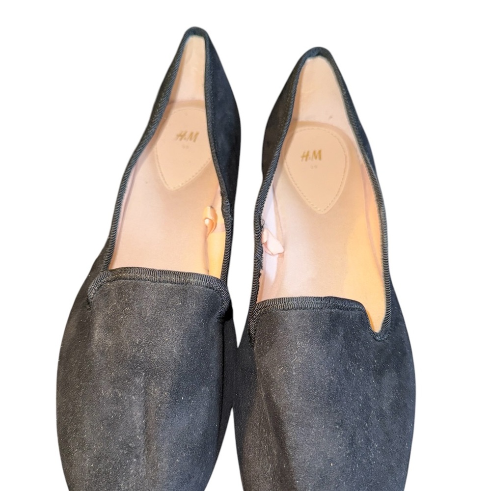 H&M Black Suede Loafers